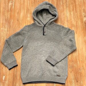 Mayoral Gray Hooded Sweater - boys size 7
